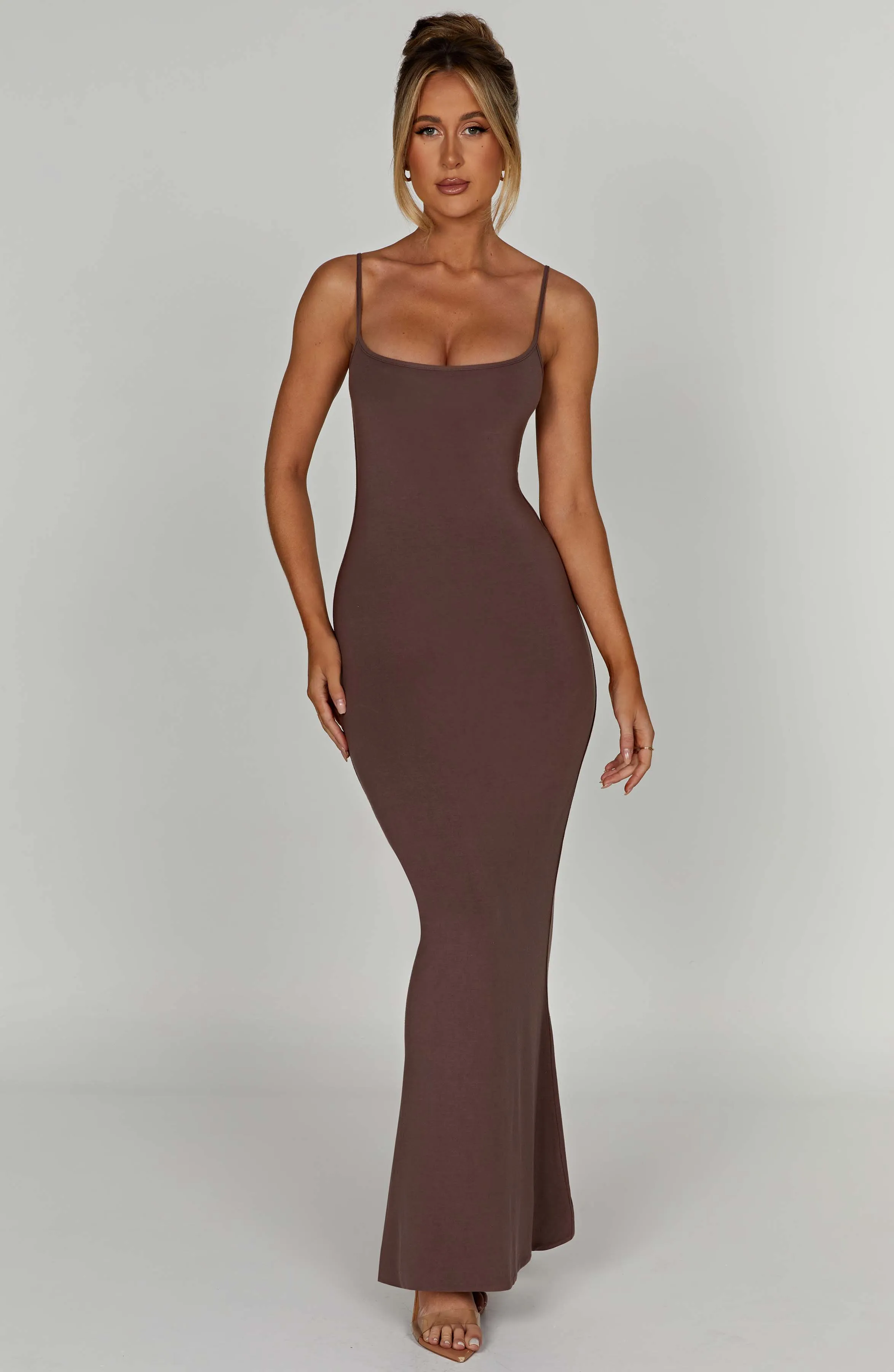 Saskia Maxi Dress - Chocolate sold by Babyboo Fashion