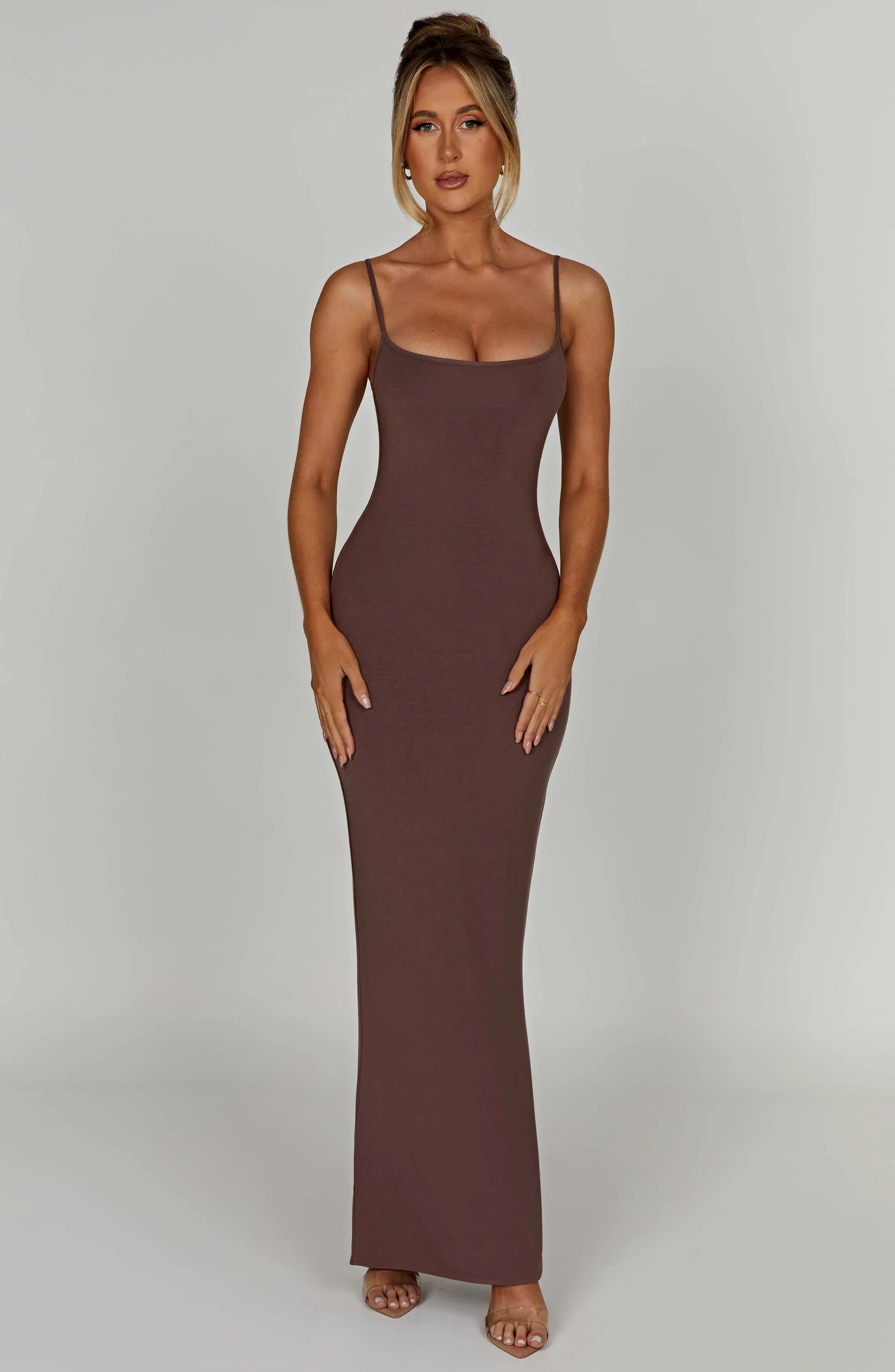 Saskia Maxi Dress - Chocolate sold by Babyboo Fashion product image thumbnail 5