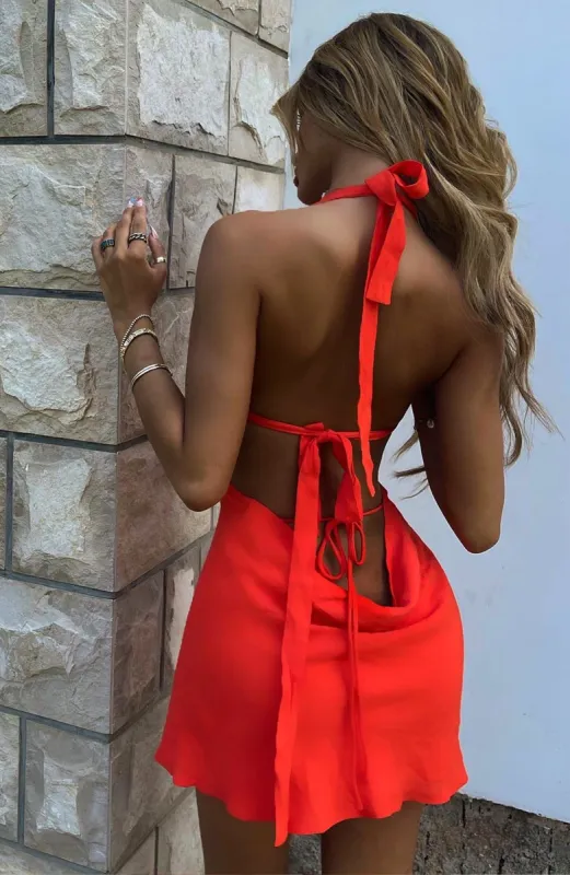 Kamilla Mini Dress - Orange sold by Babyboo Fashion