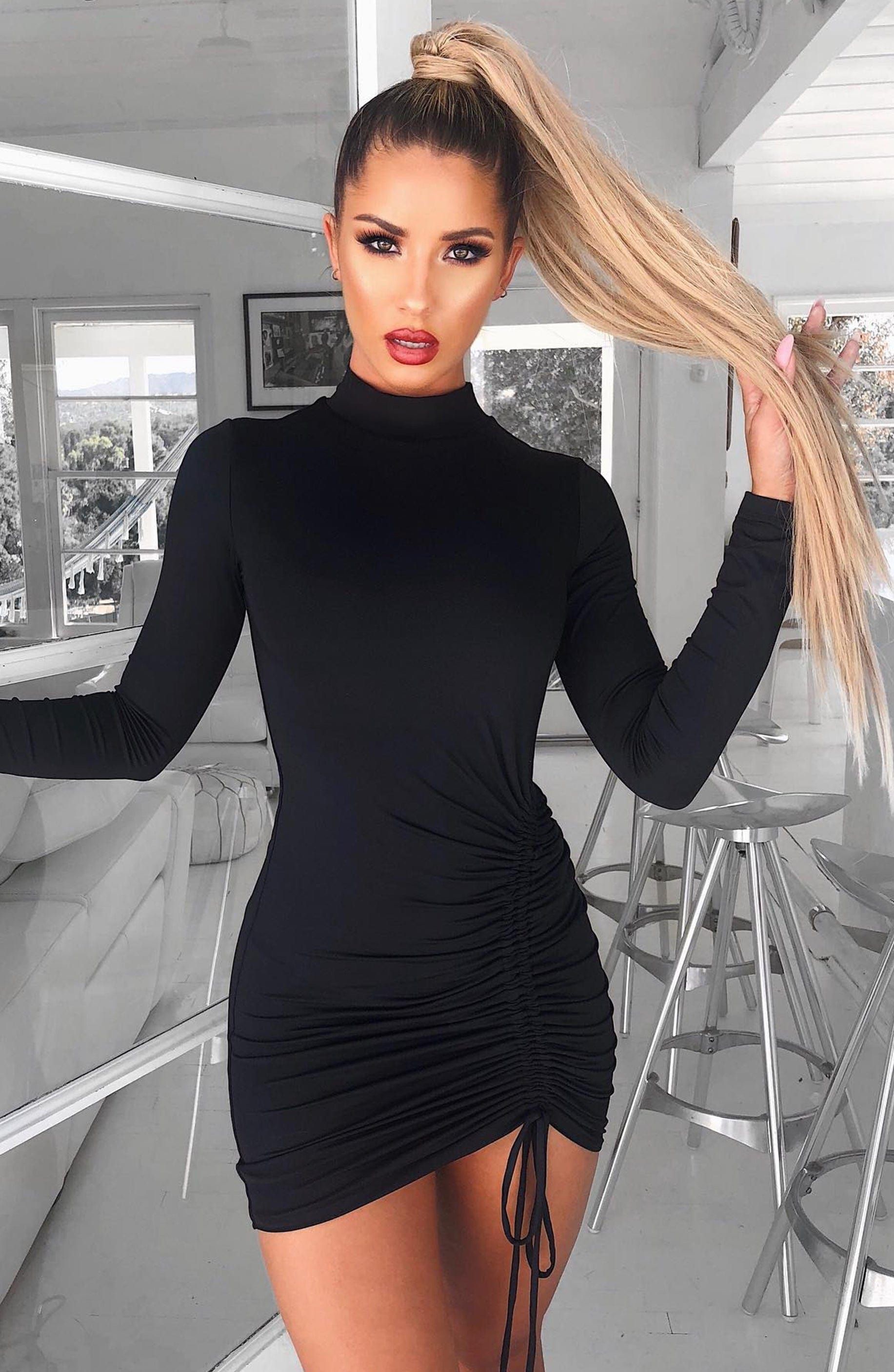 Gabriella Mini Dress - Black sold by Babyboo Fashion