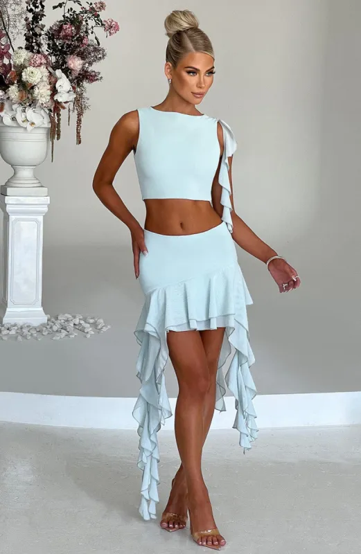 Ferna Mini Skirt - Mint sold by Babyboo Fashion