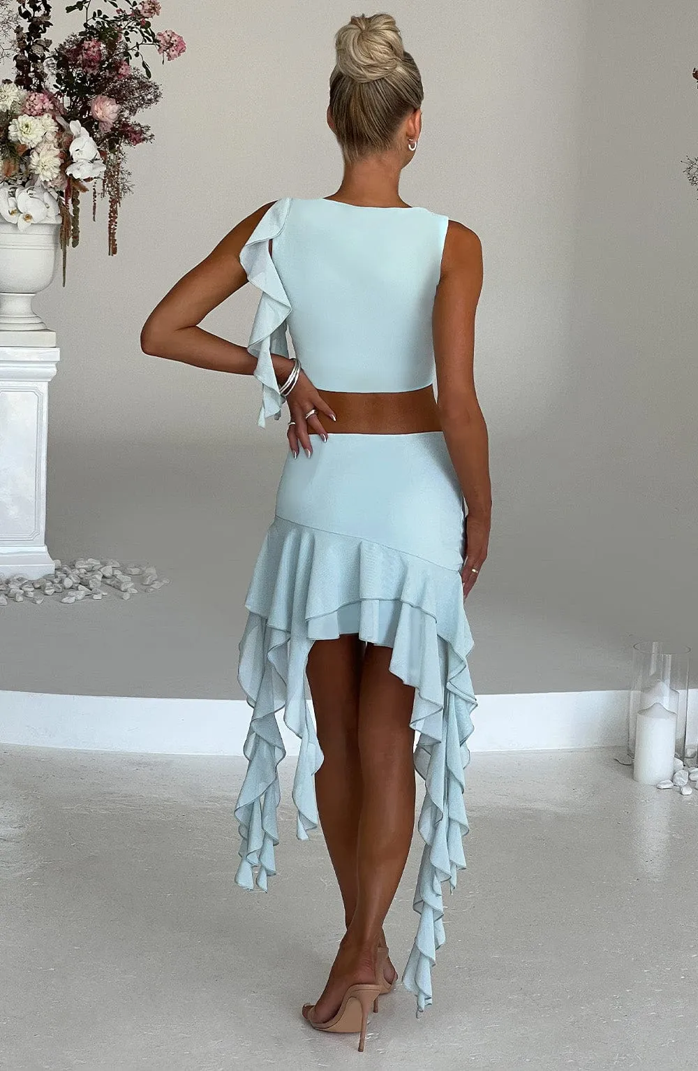 Ferna Mini Skirt - Mint sold by Babyboo Fashion product image thumbnail 2