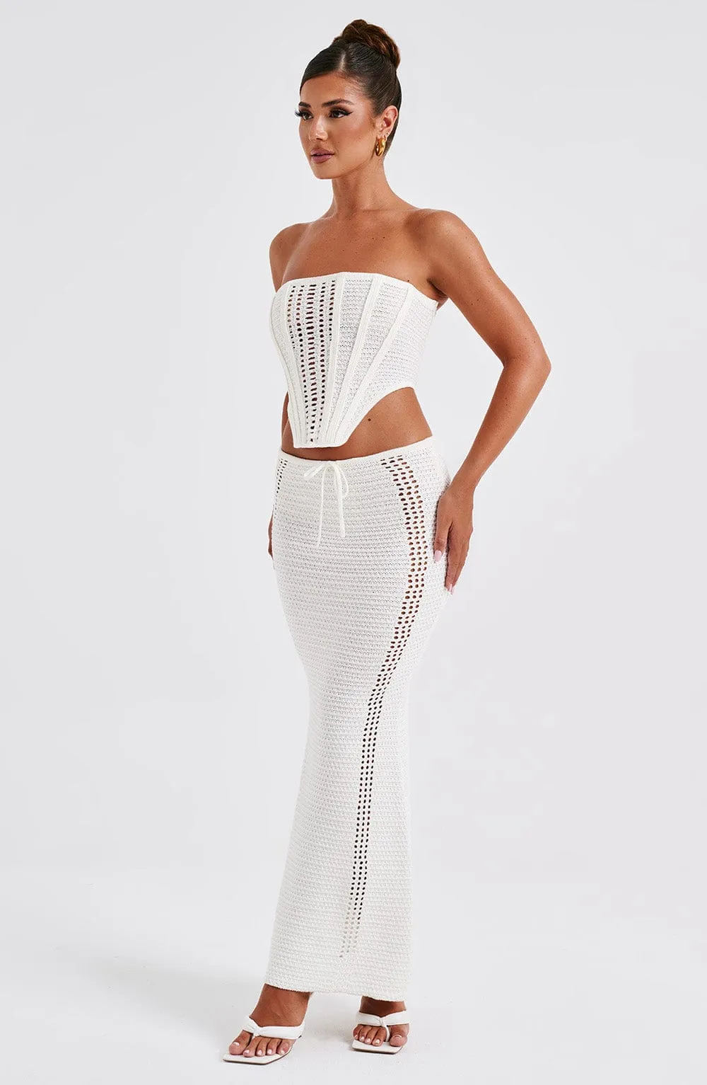 Chayenne Maxi Skirt - White sold by Babyboo Fashion product image thumbnail 3
