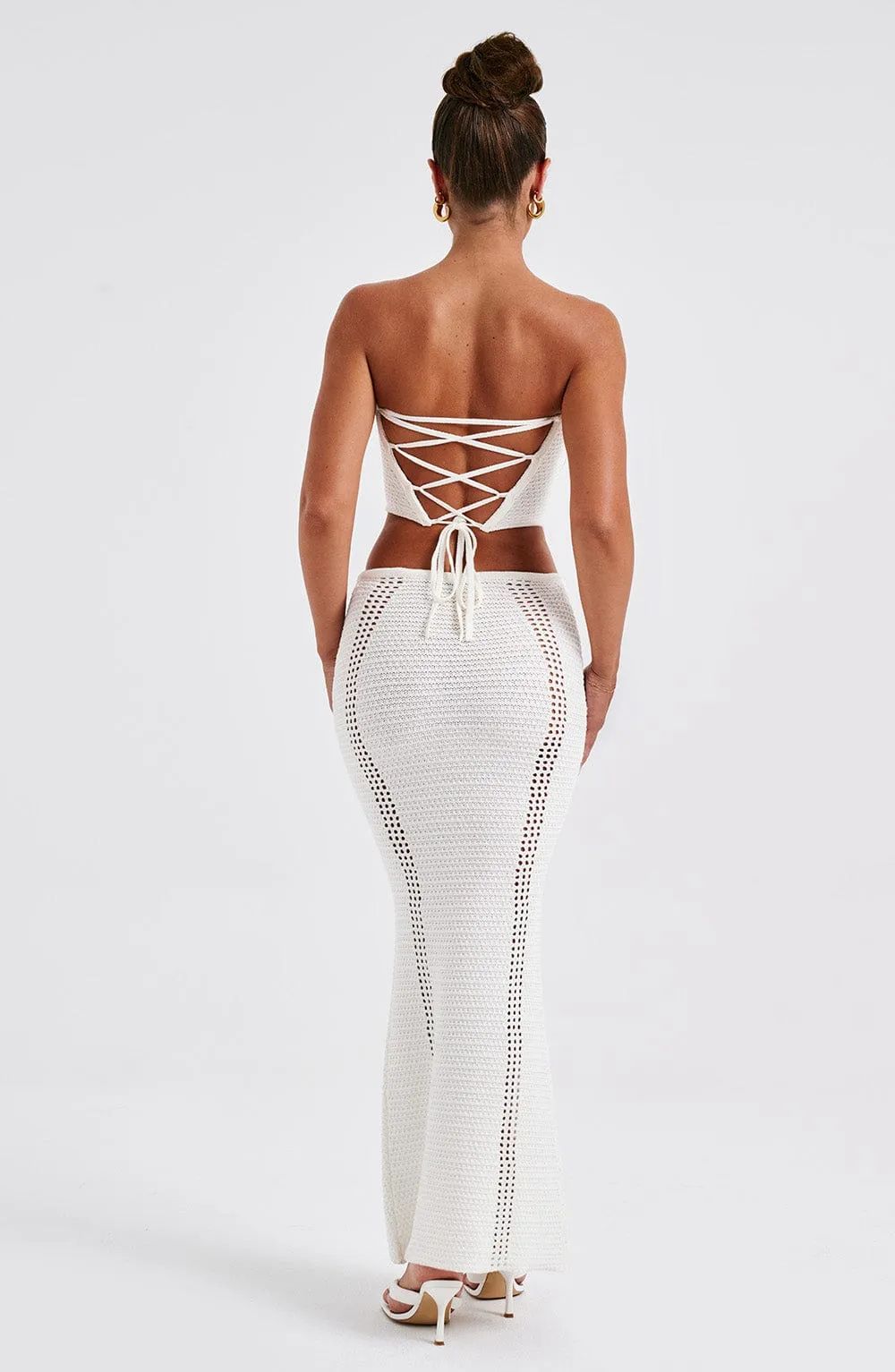 Chayenne Maxi Skirt - White sold by Babyboo Fashion product image thumbnail 2