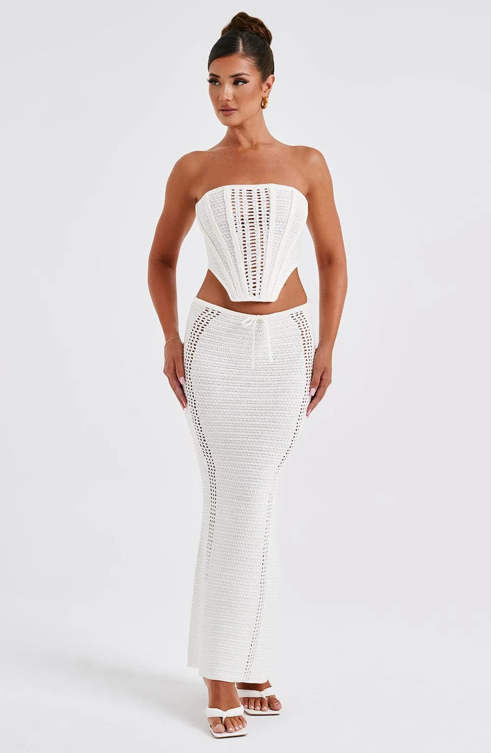 Chayenne Maxi Skirt - White sold by Babyboo Fashion product image thumbnail 4