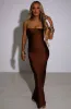 Rheanna Maxi Dress - Chocolate sold by Babyboo Fashion