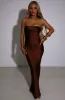 Rheanna Maxi Dress - Chocolate sold by Babyboo Fashion