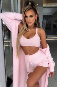Avalon Cozy Shorts - Baby Pink sold by Babyboo Fashion