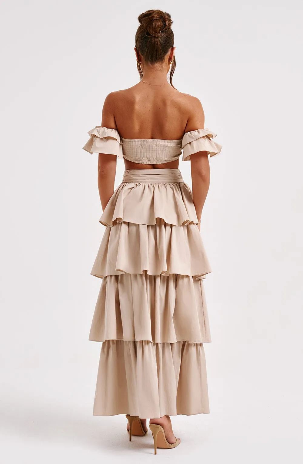 Joy Maxi Skirt - Beige sold by Babyboo Fashion product image thumbnail 2