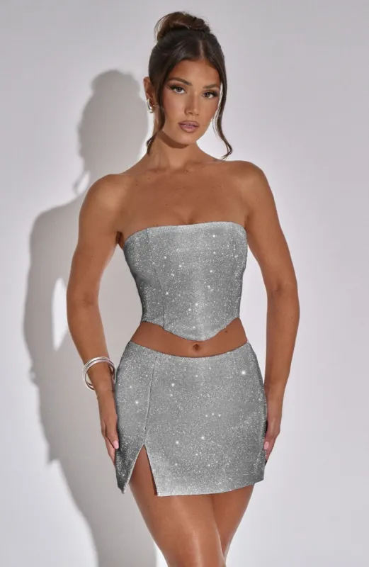 Aimee Top - Silver sold by Babyboo Fashion