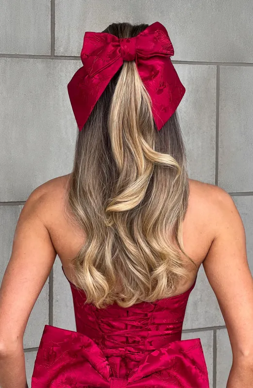 Elsa Bow - Red sold by Babyboo Fashion