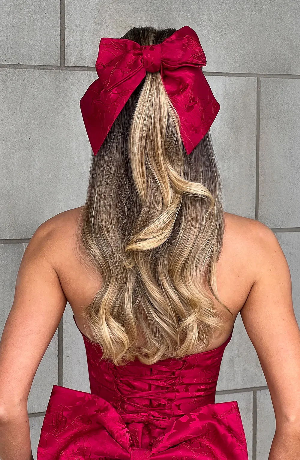 Elsa Bow - Red sold by Babyboo Fashion