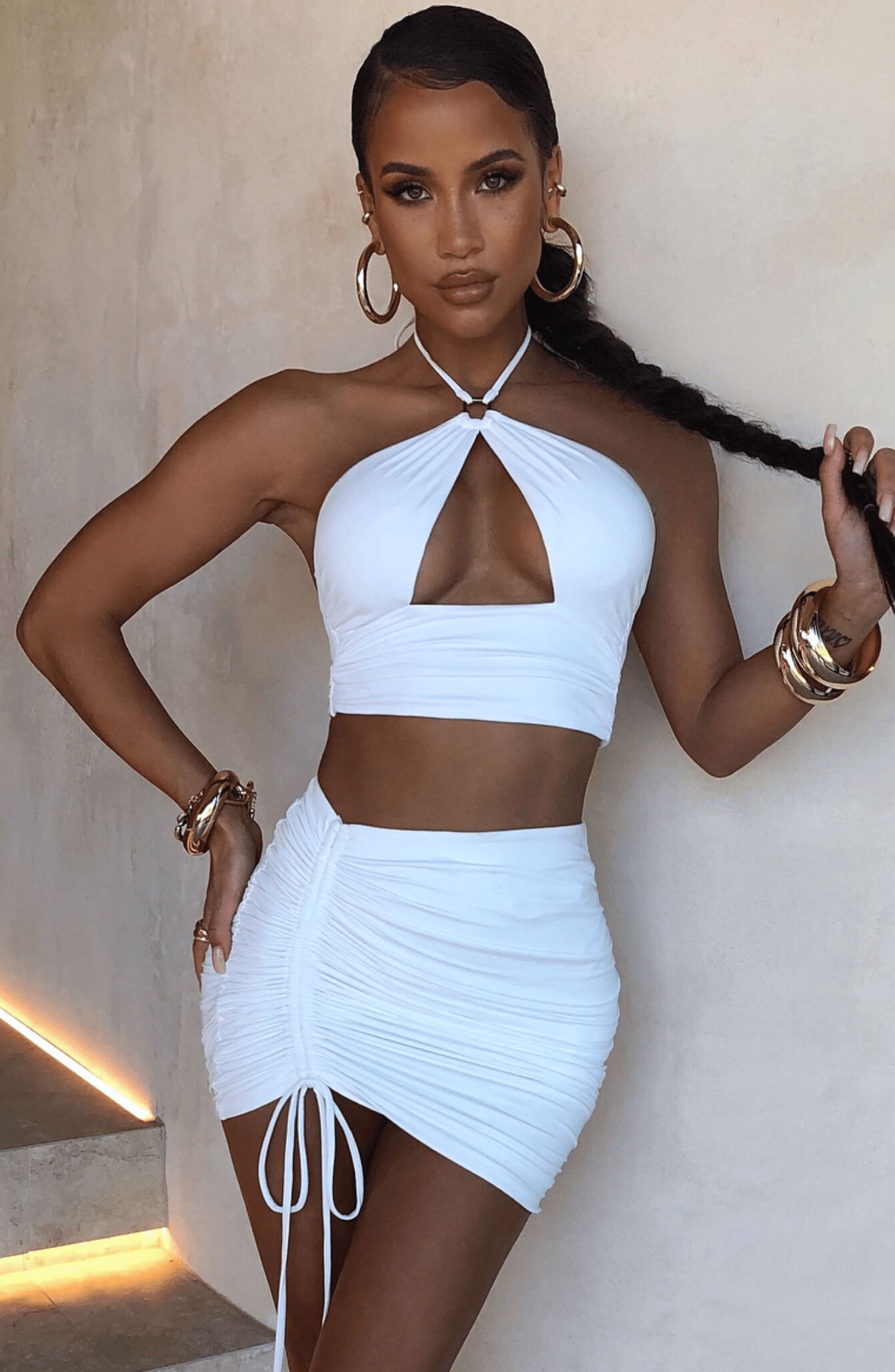 Xava Mini Skirt - White sold by Babyboo Fashion product image thumbnail 4