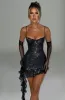 Dixie Mini Dress - Black Sparkle sold by Babyboo Fashion