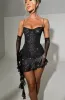 Dixie Mini Dress - Black Sparkle sold by Babyboo Fashion