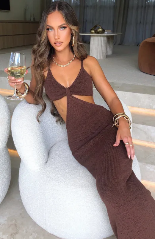 Elianna Maxi Dress - Chocolate sold by Babyboo Fashion