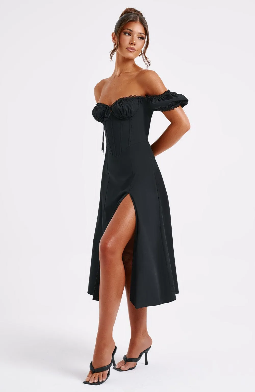 Courtney Midi Dress - Black sold by Babyboo Fashion product image thumbnail 5