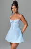 Lacey Mini Dress - Blue sold by Babyboo Fashion