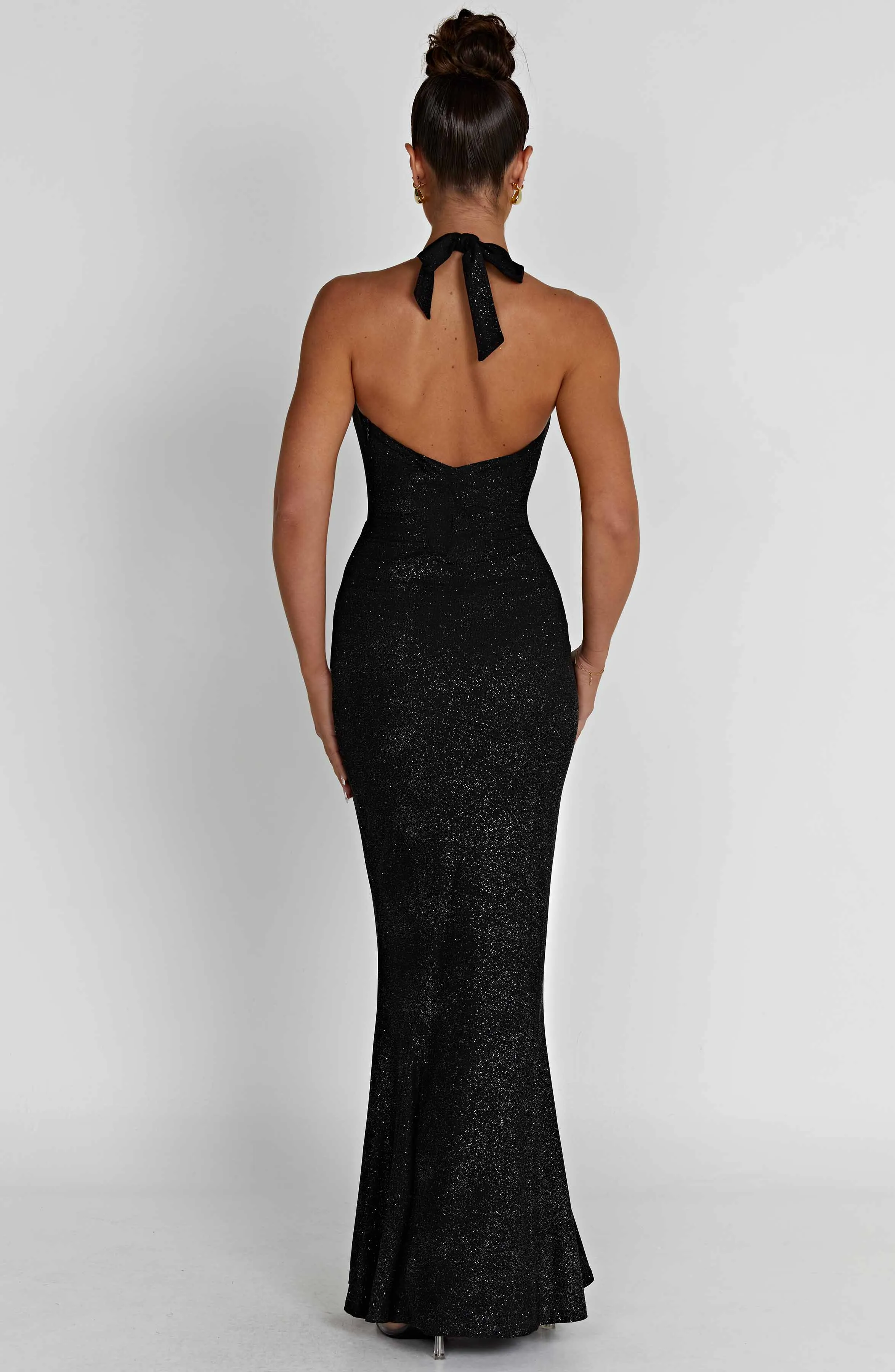 Chrishelle Maxi Dress - Black Sparkle sold by Babyboo Fashion product image thumbnail 3