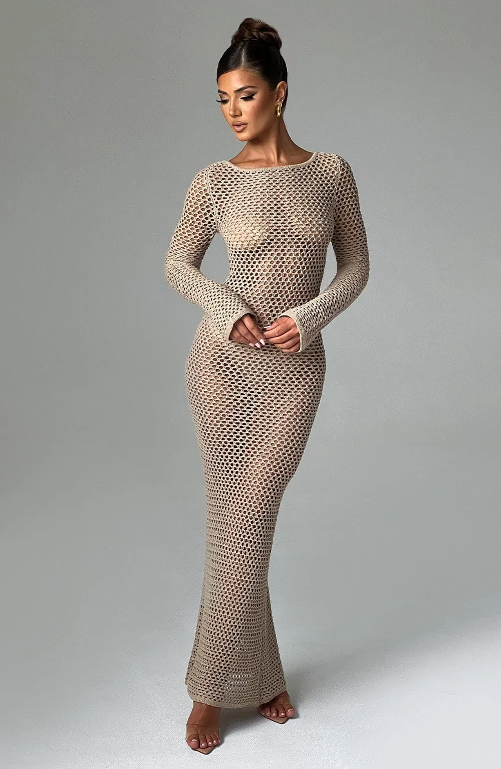 Moana Maxi Dress - Beige sold by Babyboo Fashion product image thumbnail 5