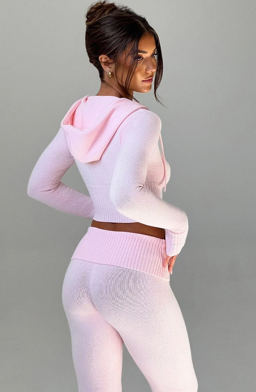 Portia Knit Hoodie - Pink sold by Babyboo Fashion product image thumbnail 3