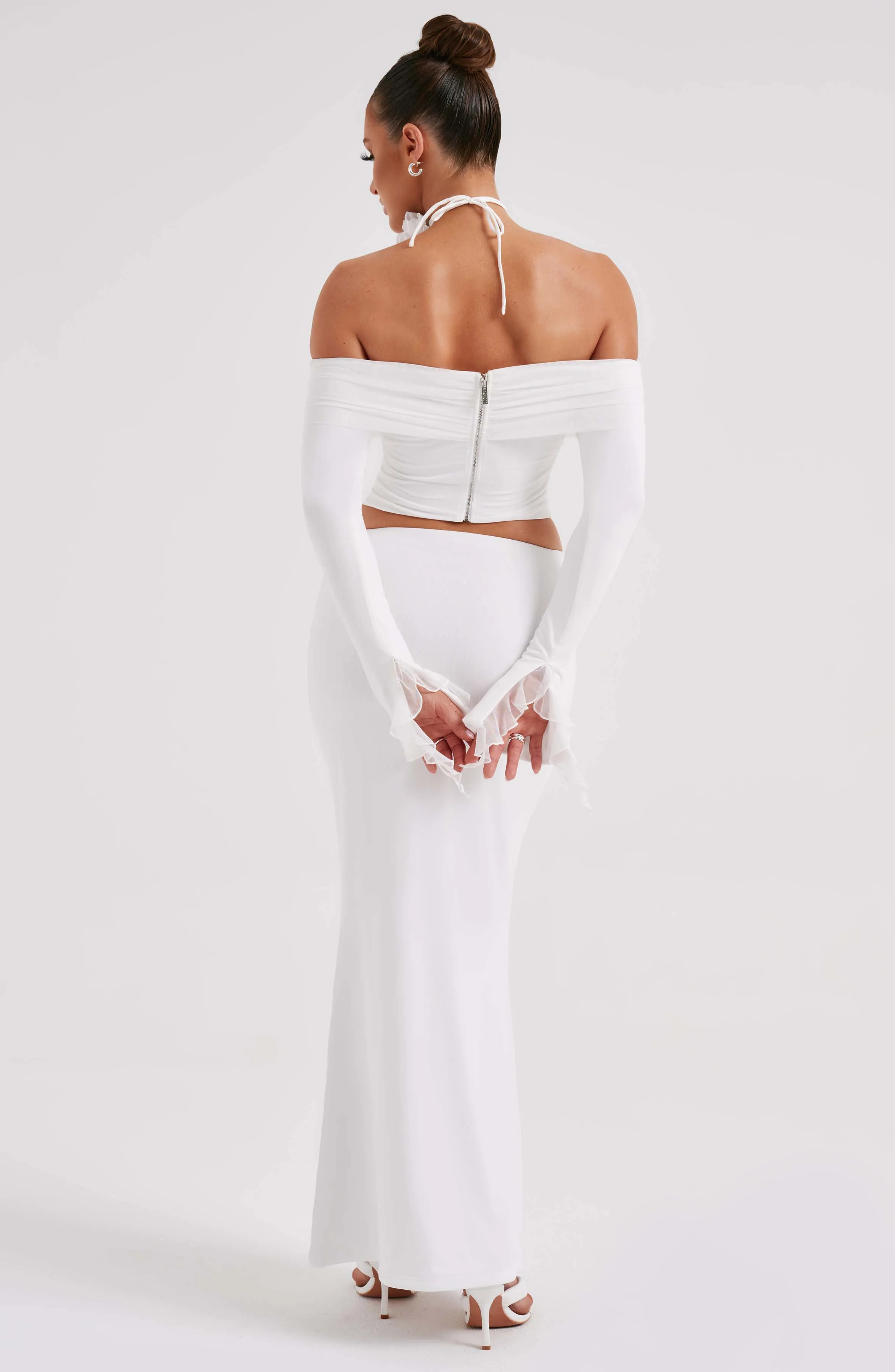 Deema Maxi Skirt - Ivory sold by Babyboo Fashion product image thumbnail 2