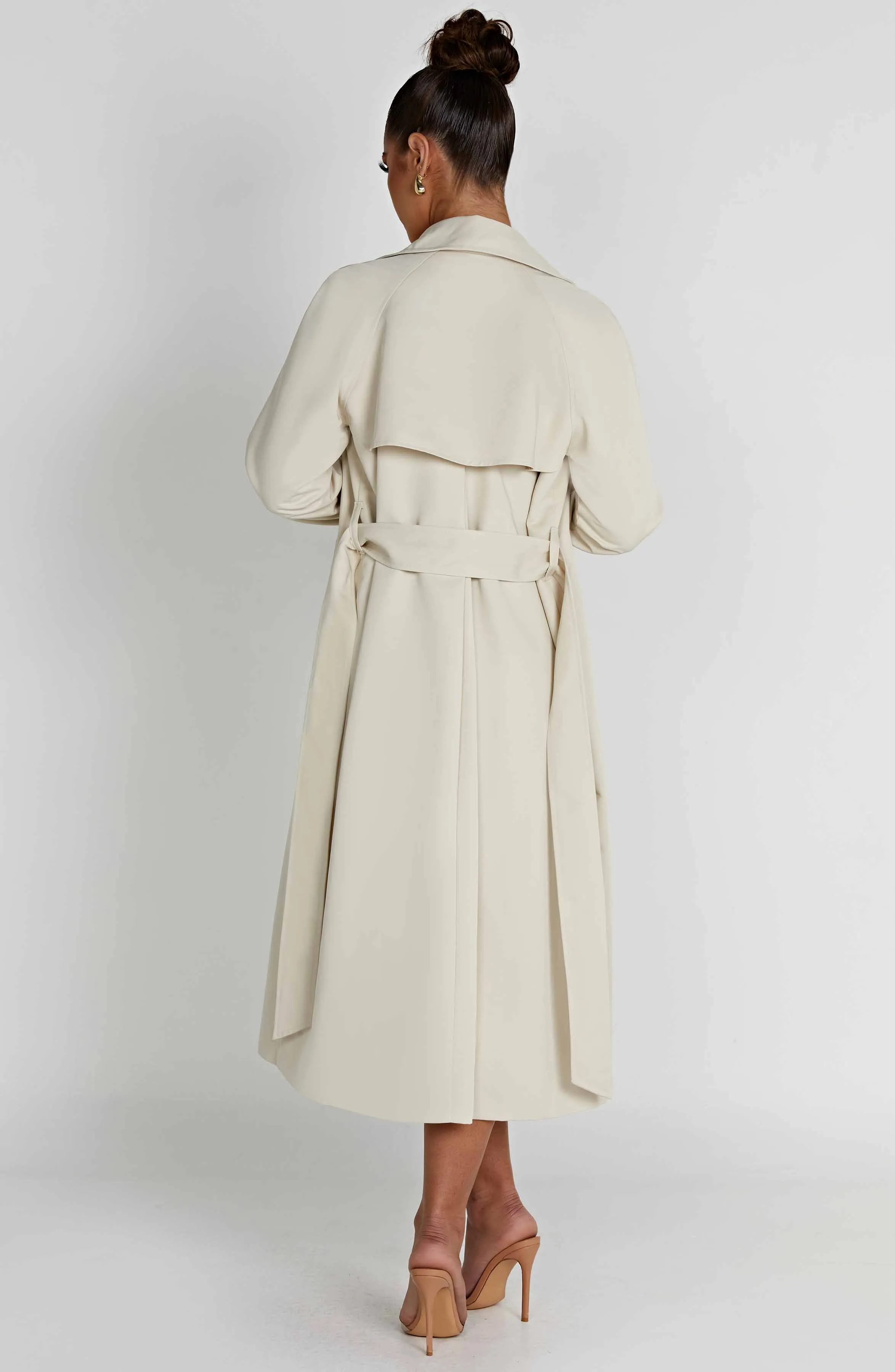 Camila Trench Coat - Sand sold by Babyboo Fashion product image thumbnail 4