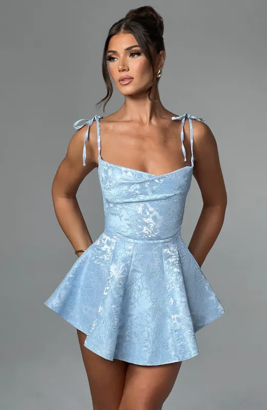 Emmie Playsuit Dress - Blue sold by Babyboo Fashion