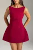 Alana Mini Dress - Wine sold by Babyboo Fashion