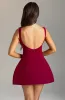 Alana Mini Dress - Wine sold by Babyboo Fashion