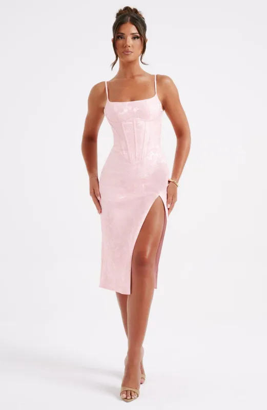 Ember Midi Dress - Blush sold by Babyboo Fashion