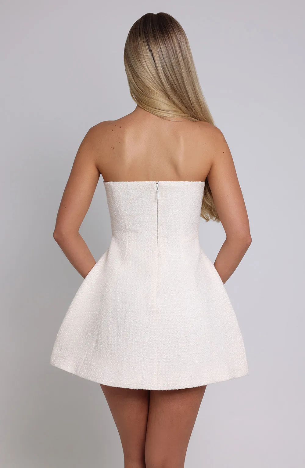 Lottie Mini Dress - Ivory sold by Babyboo Fashion product image thumbnail 4