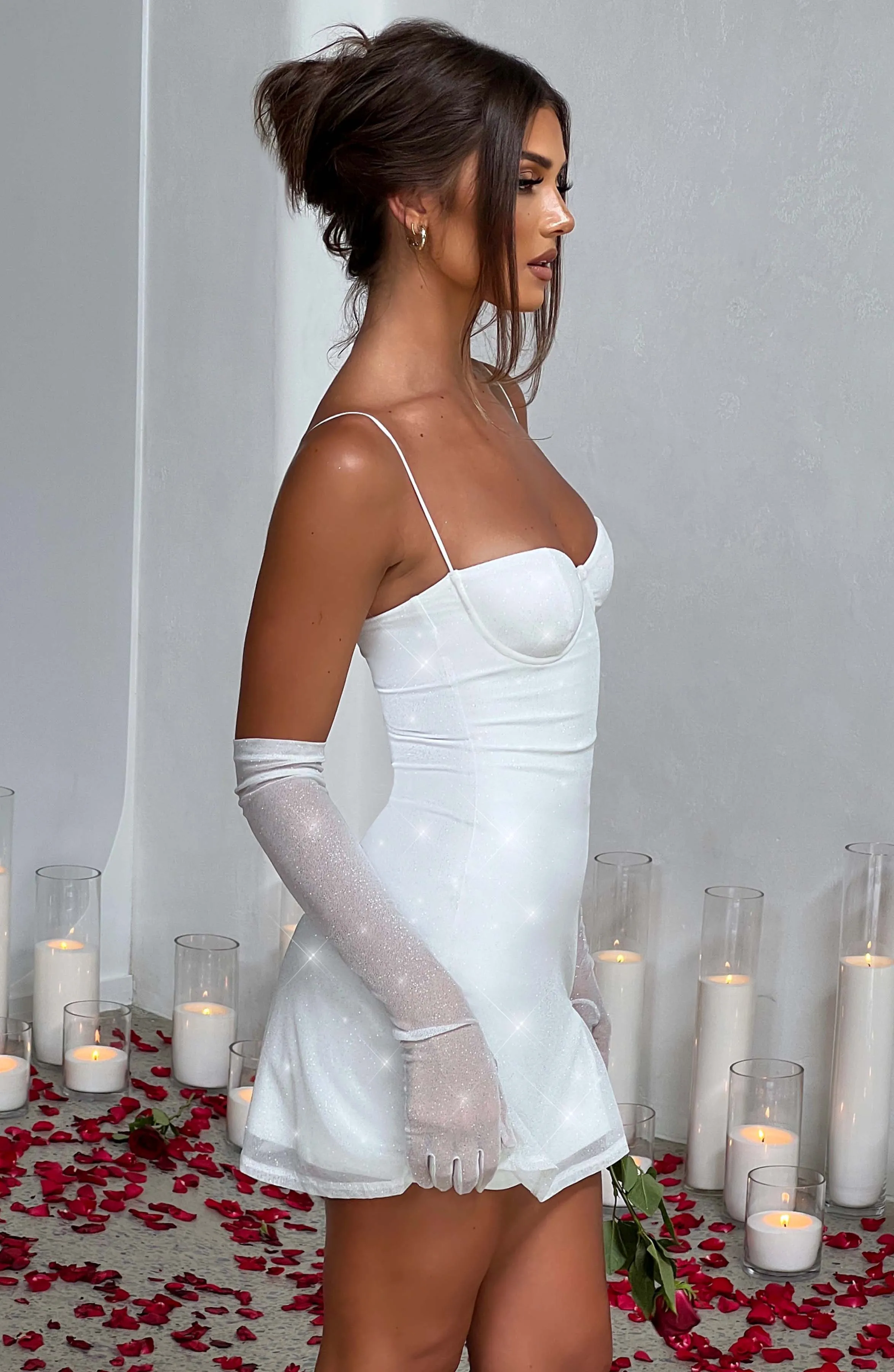 Pixie Mini Dress - Ivory Sparkle sold by Babyboo Fashion product image thumbnail 4