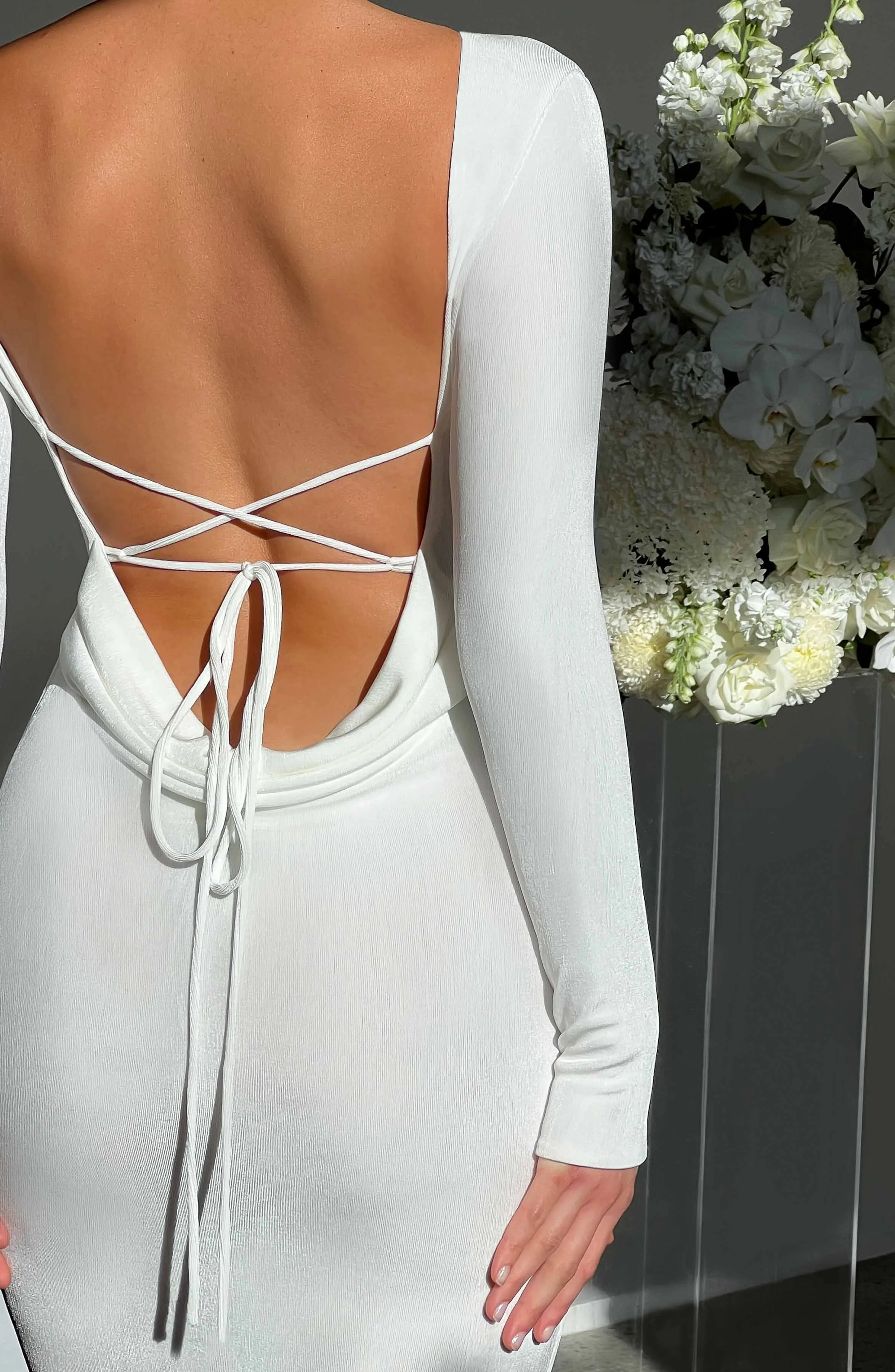 Anastassia Maxi Dress - Ivory sold by Babyboo Fashion product image thumbnail 4