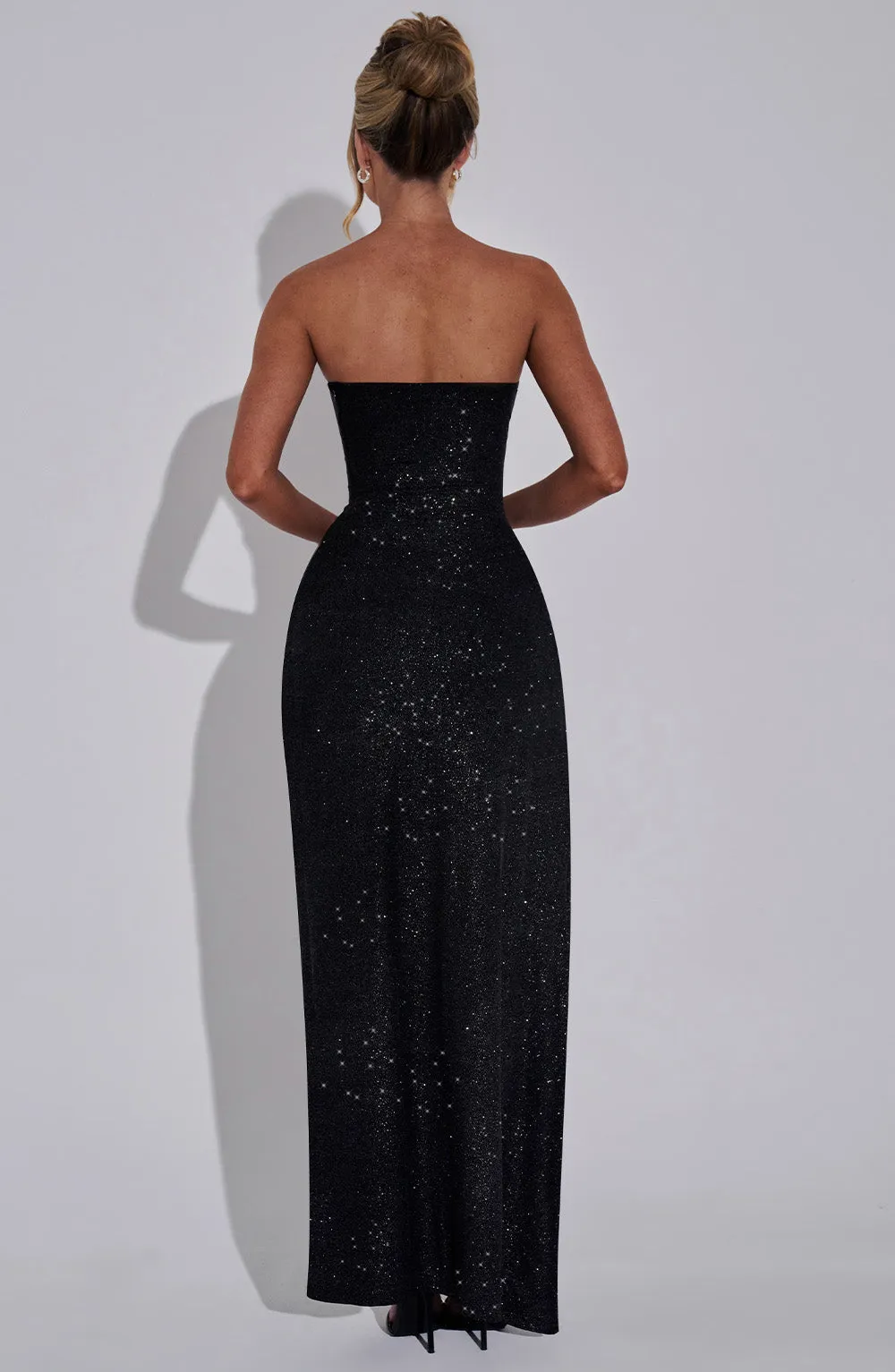 Dhalia Maxi Dress - Black Sparkle sold by Babyboo Fashion product image thumbnail 4