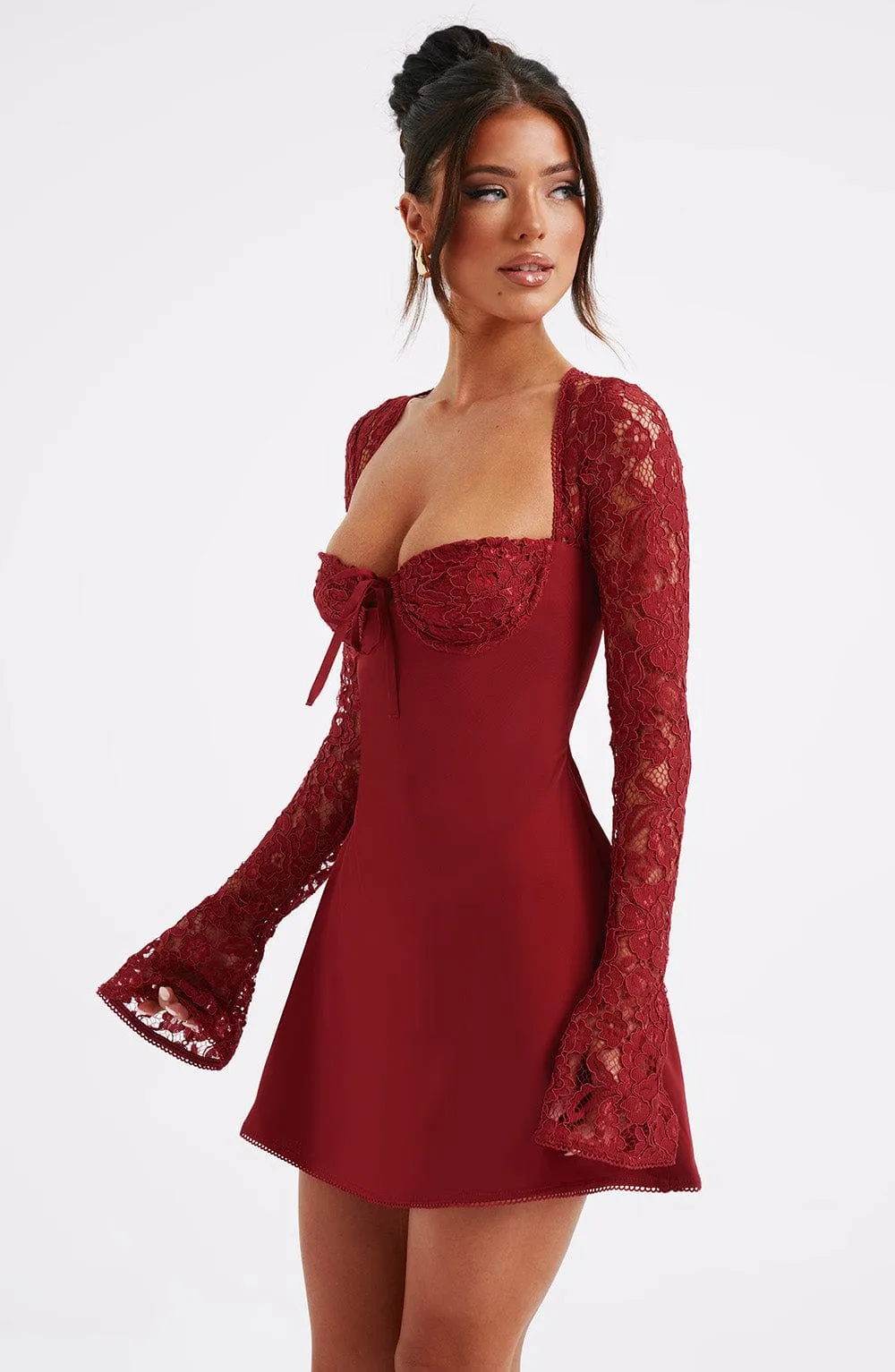 Jacinta Mini Dress - Red sold by Babyboo Fashion product image thumbnail 3