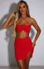 Eliza Mini Skirt - Red sold by Babyboo Fashion