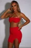 Eliza Mini Skirt - Red sold by Babyboo Fashion