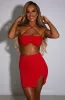 Eliza Mini Skirt - Red sold by Babyboo Fashion