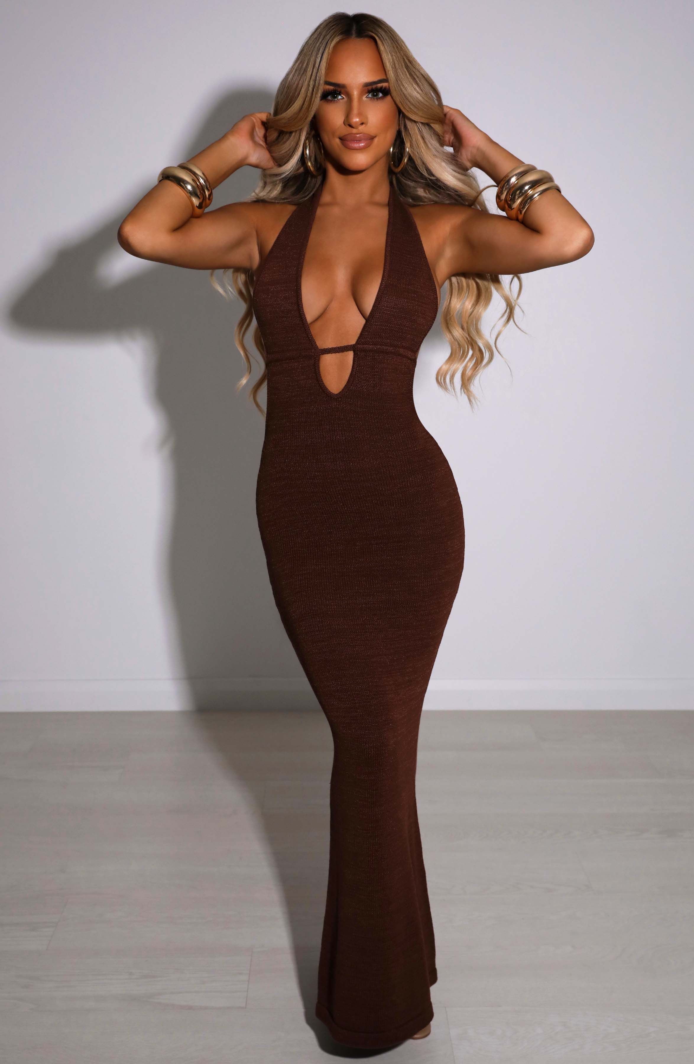 Lilliana Maxi Dress - Chocolate sold by Babyboo Fashion product image thumbnail 5