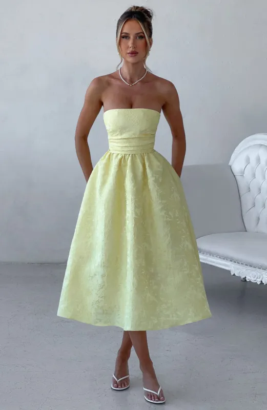 Saoirse Midi Dress - Lemon sold by Babyboo Fashion