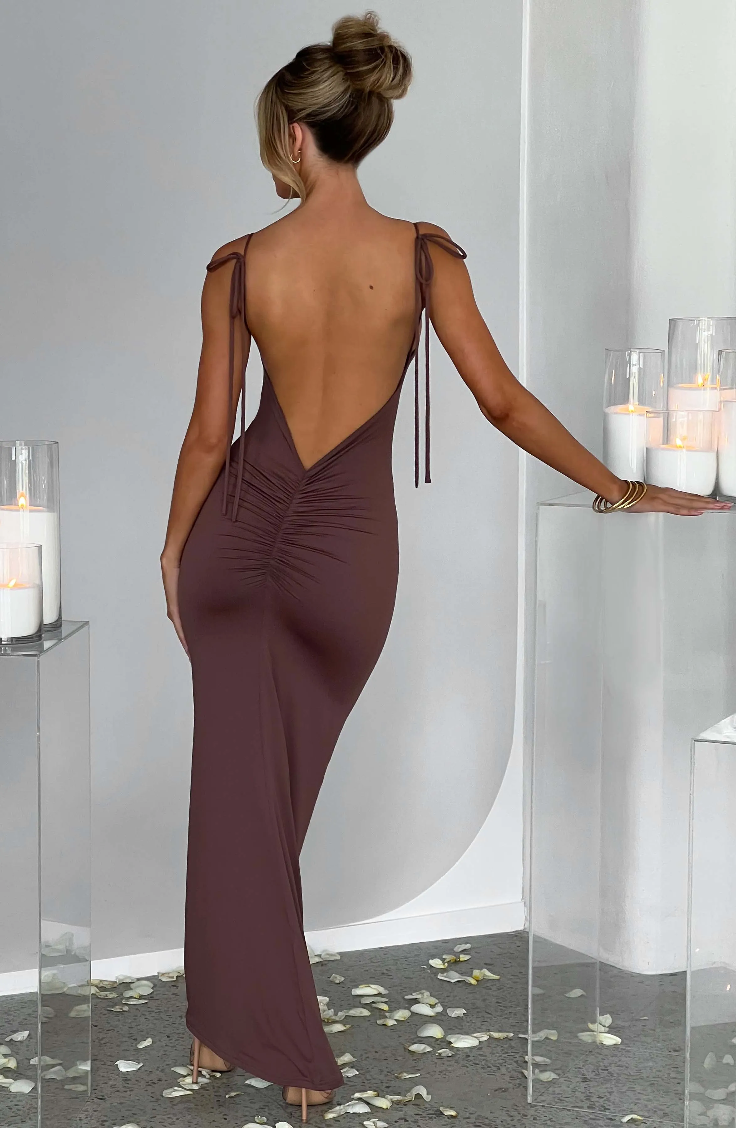 Sanya Maxi Dress - Chocolate sold by Babyboo Fashion product image thumbnail 4