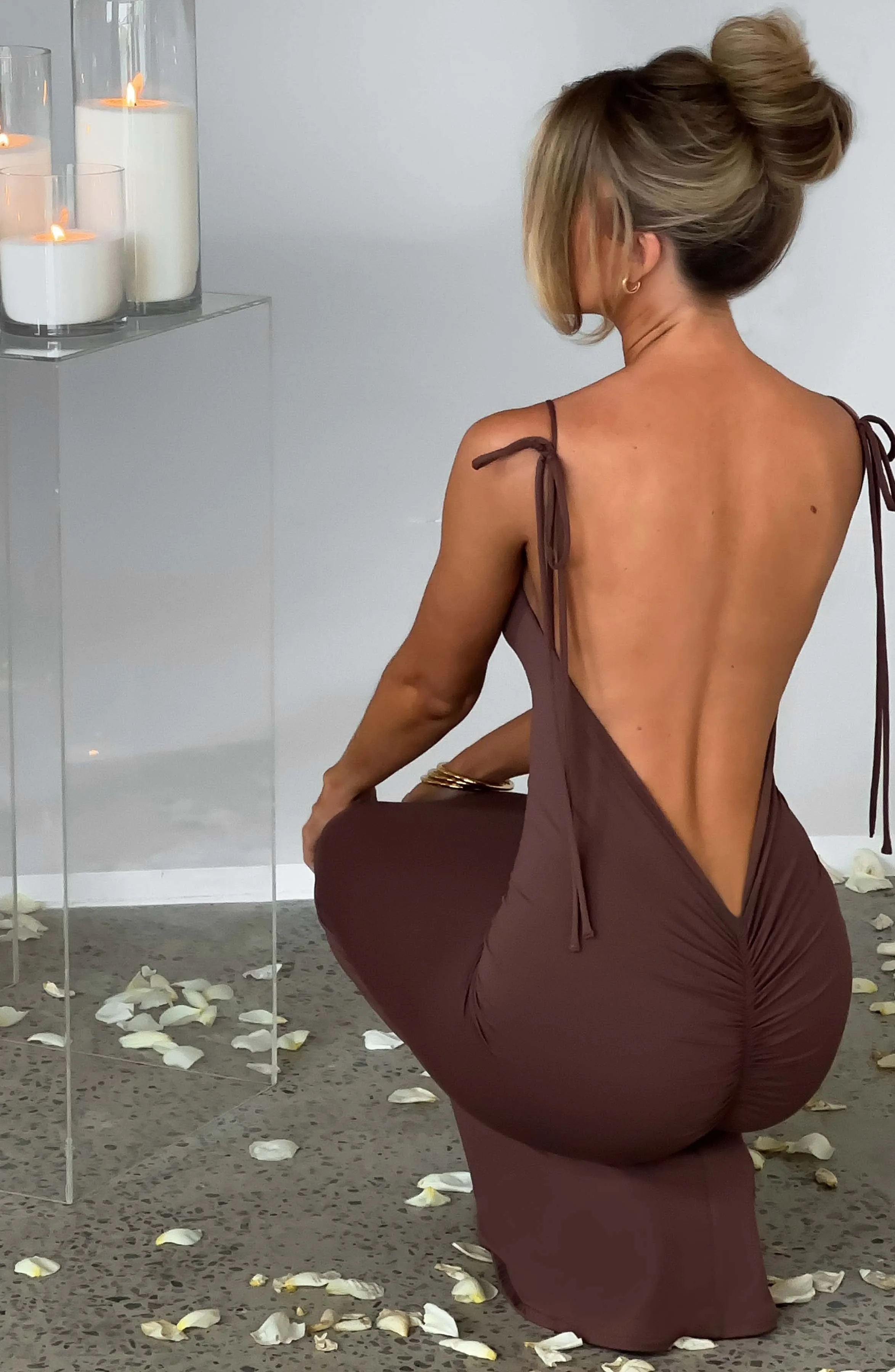 Sanya Maxi Dress - Chocolate sold by Babyboo Fashion product image thumbnail 5