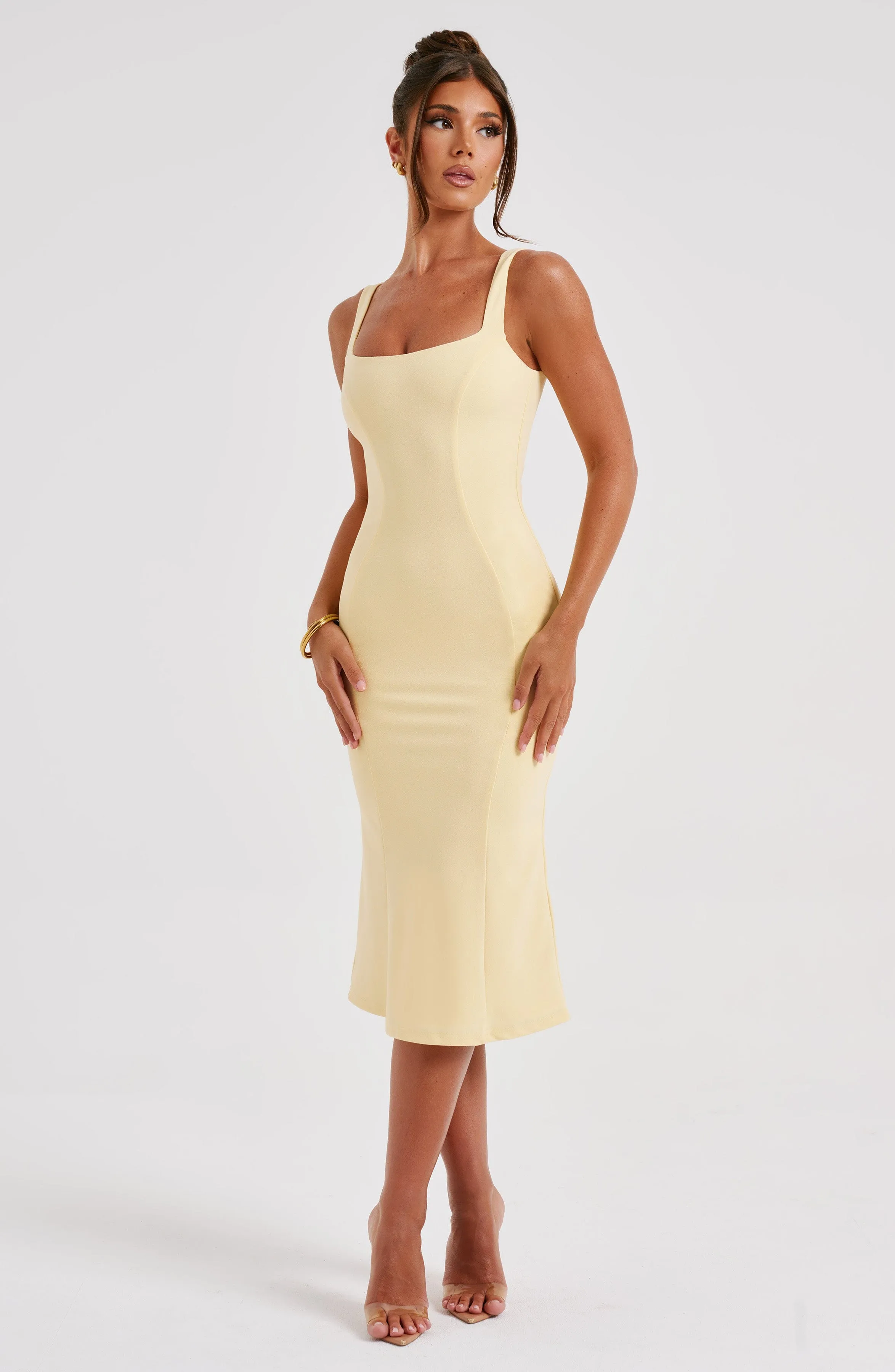 Elaine Midi Dress - Lemon sold by Babyboo Fashion product image thumbnail 3