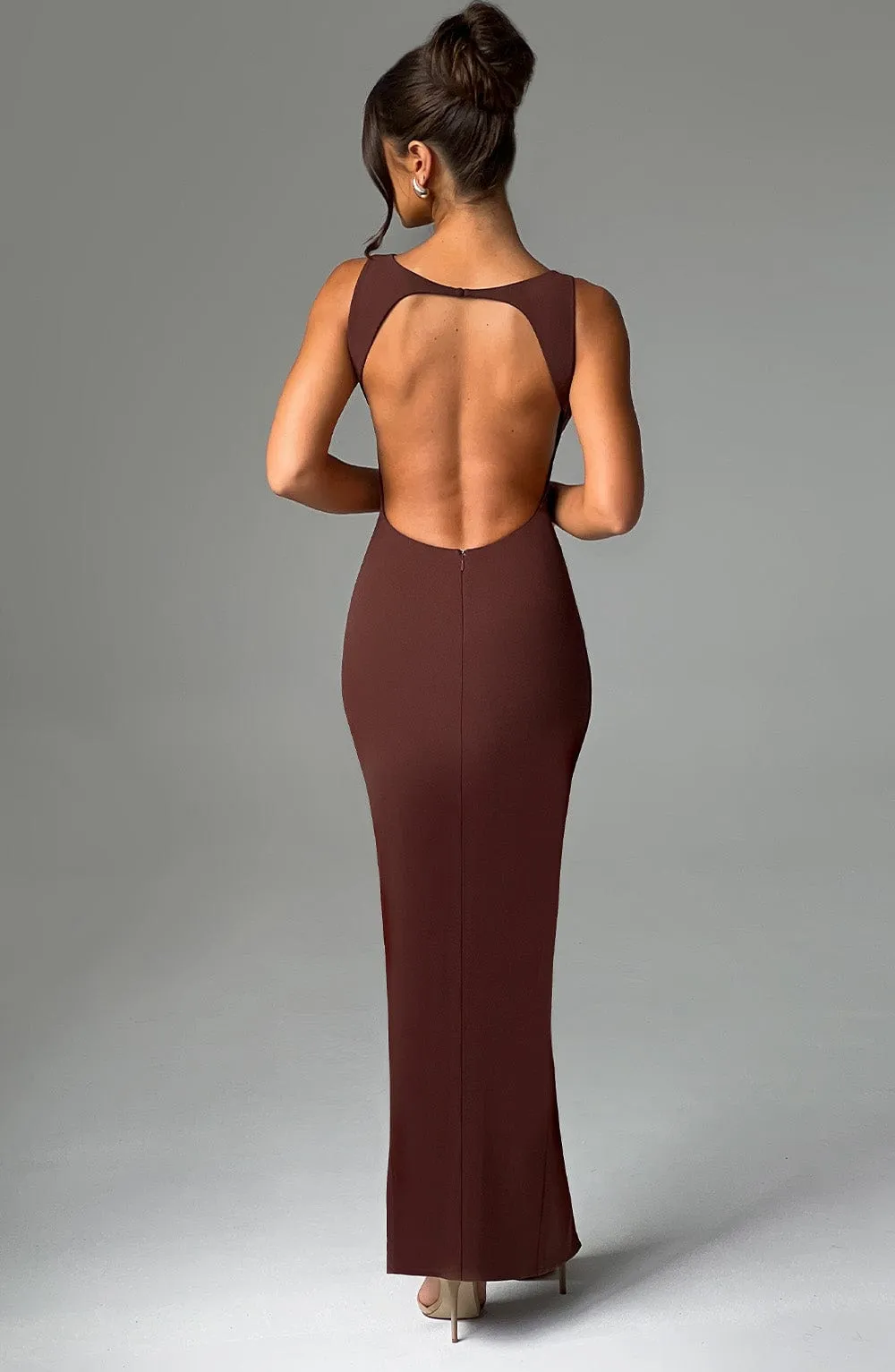 Kassandra Maxi Dress - Chocolate sold by Babyboo Fashion product image thumbnail 2