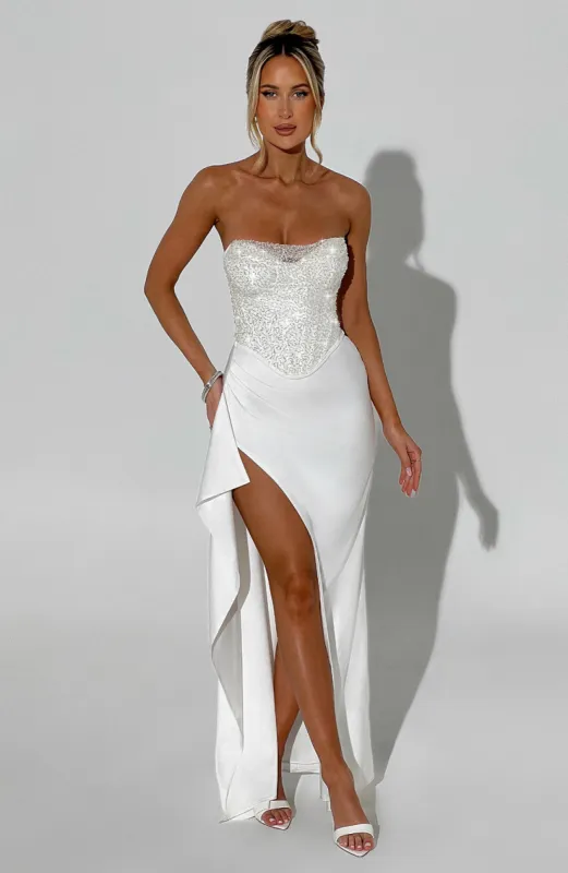 Emrielle Maxi Dress - Ivory made by Babyboo Fashion