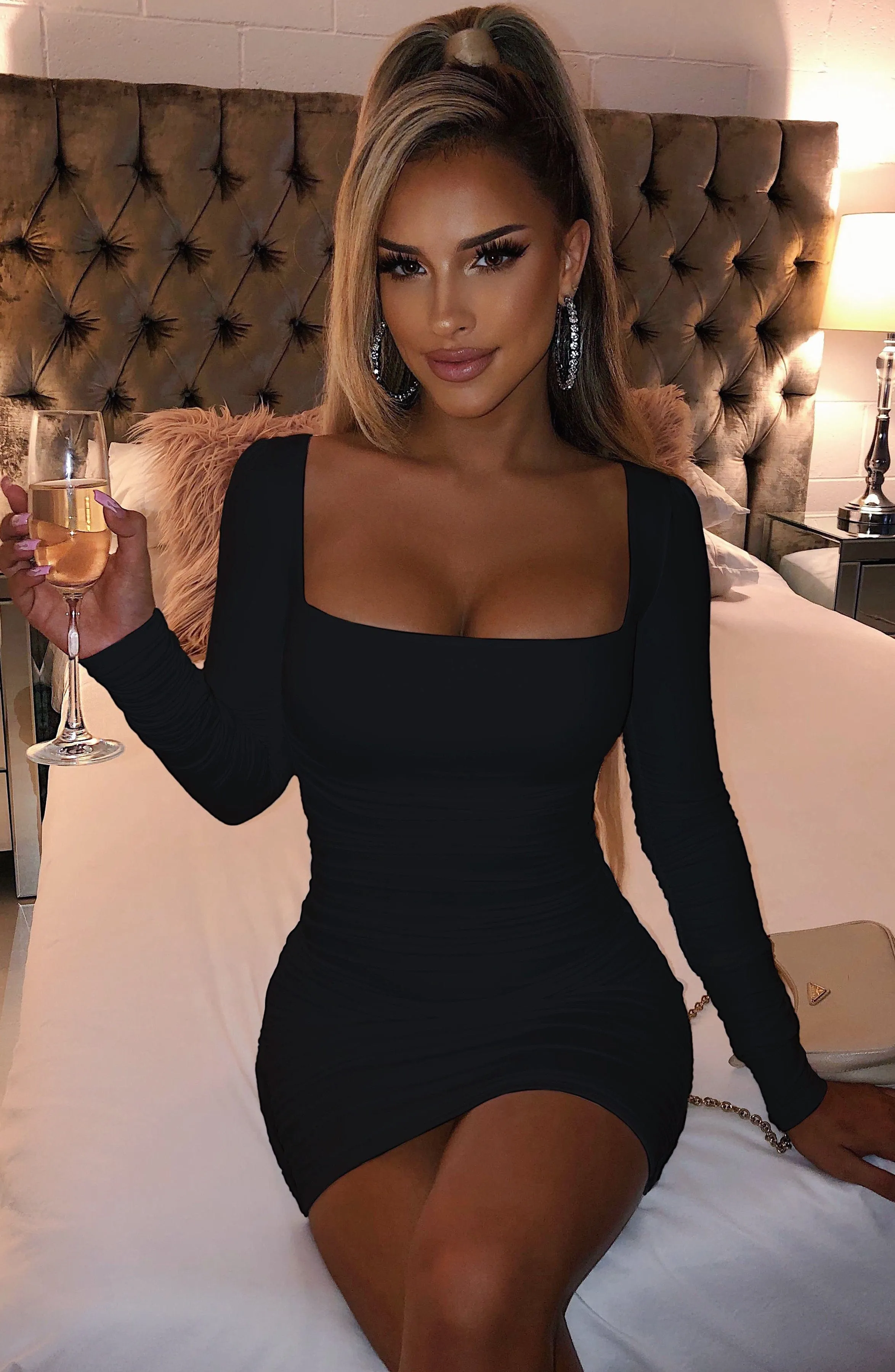 Candice Mini Dress - Black sold by Babyboo Fashion