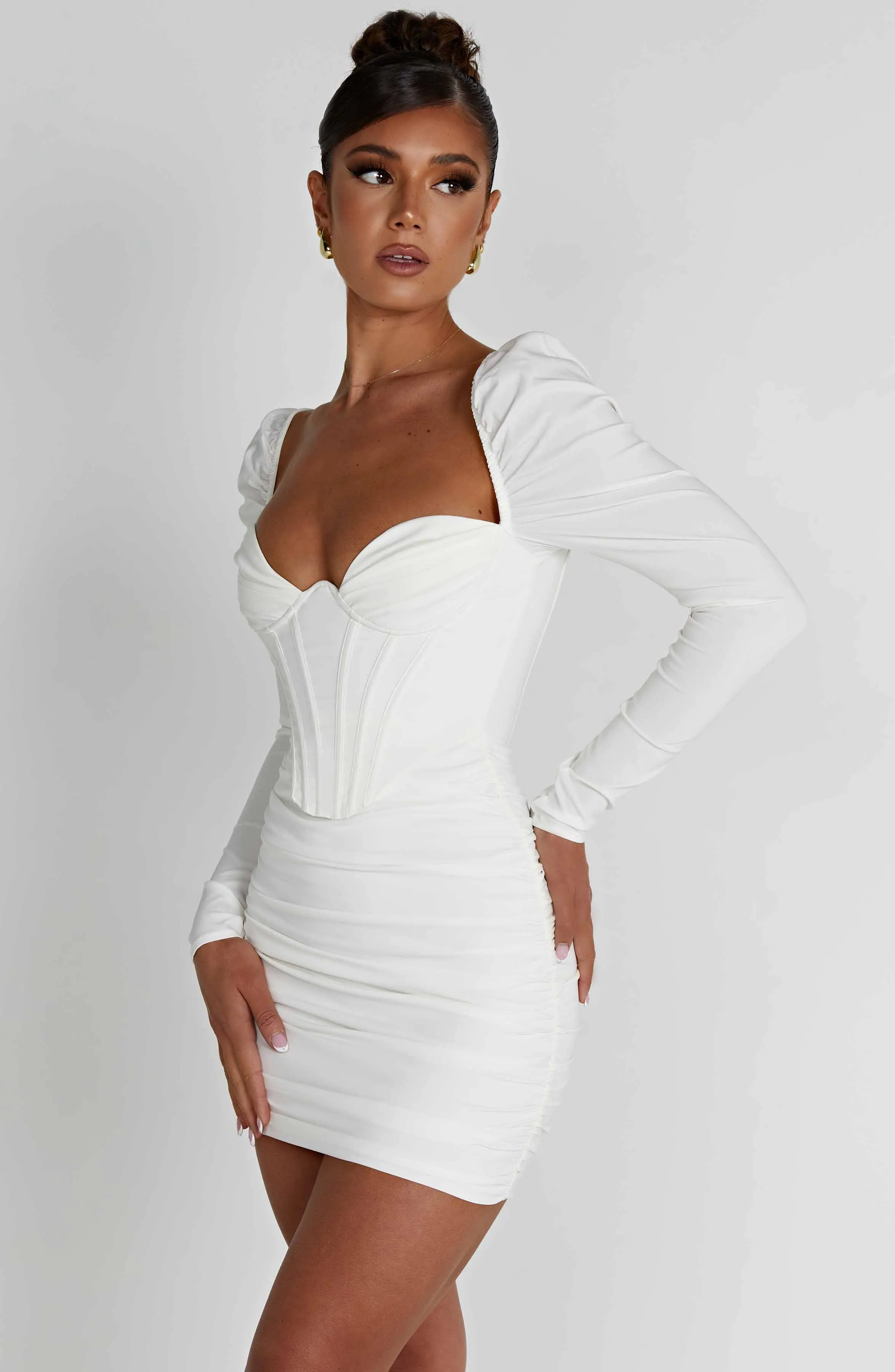 Louise Mini Dress - White sold by Babyboo Fashion product image thumbnail 3