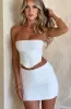 Jaz Mini Skirt - White sold by Babyboo Fashion
