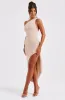 Saffira Midi Dress - Nude sold by Babyboo Fashion